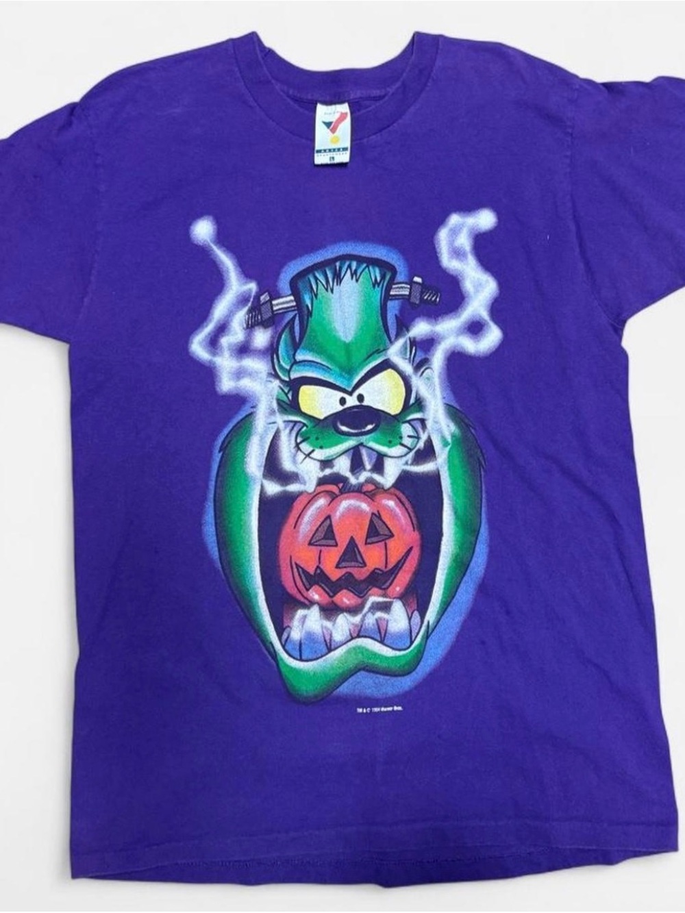 1994 Looney Tunes Tasmanian Devil Frankenstein Graphic T-Shirt Size large